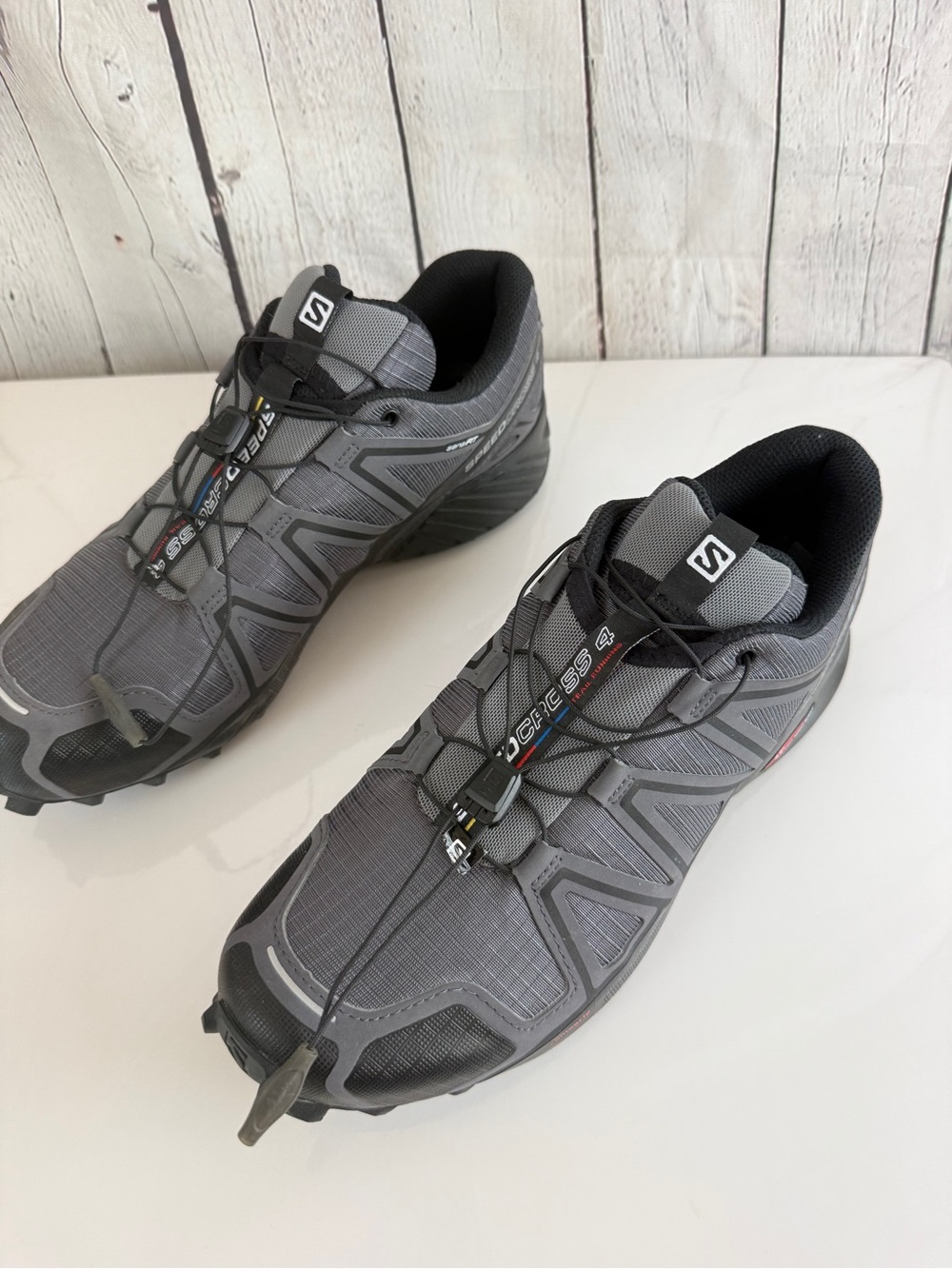 Salomon Speedcross 4 Trail Shoes - Gray with Black Accents
